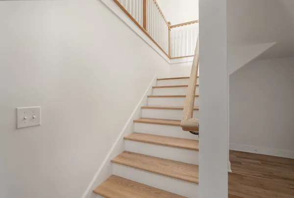a view of a wooden deck