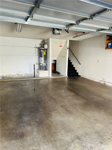 a view of a room with stairs