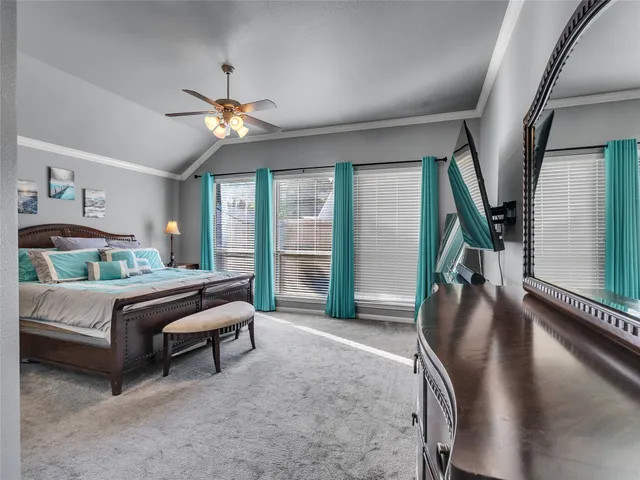 a view of a backyard with a garden