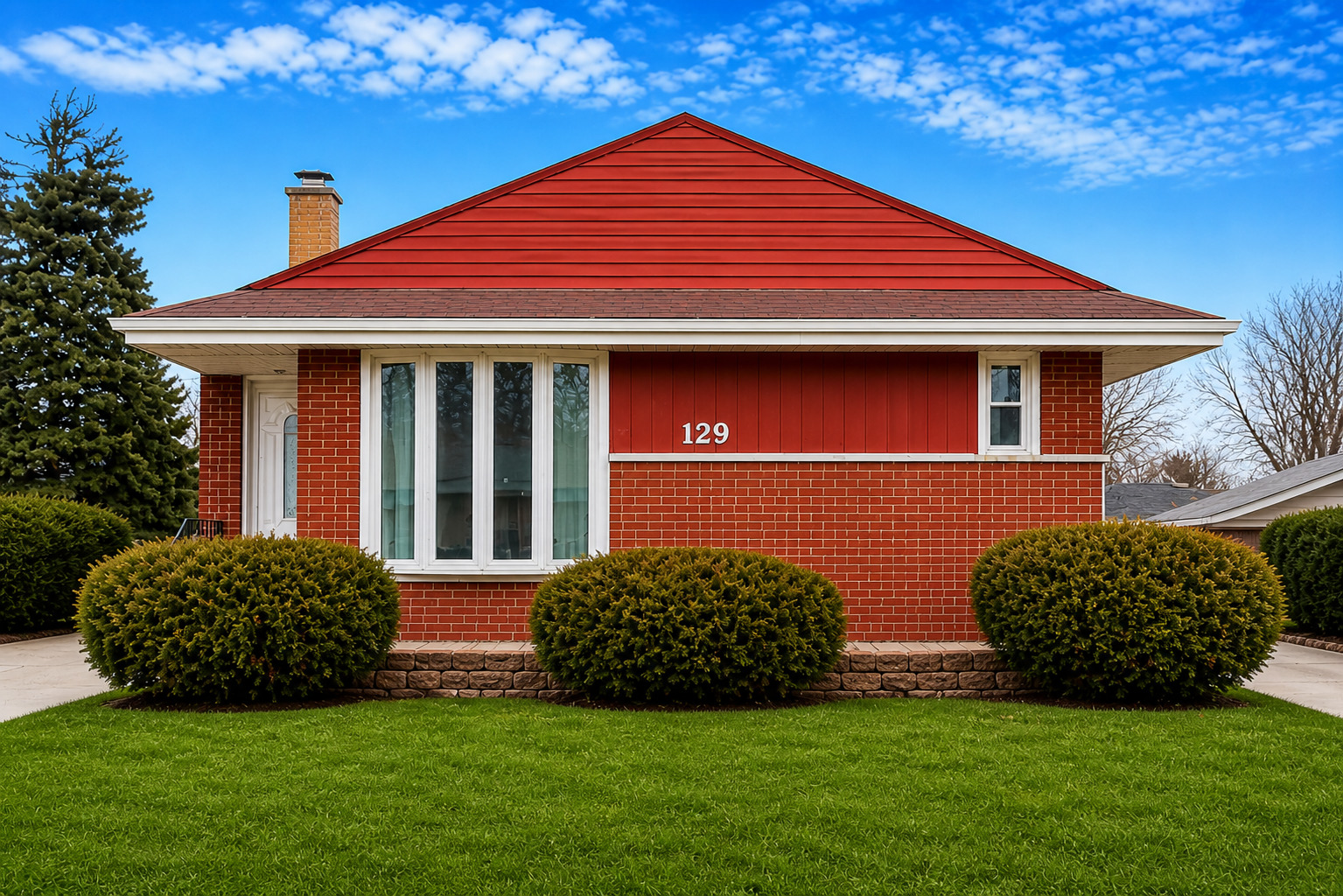 129 Rice Avenue Bellwood, IL 60104 - Photo 1 of 23 a front view of a house with a yard