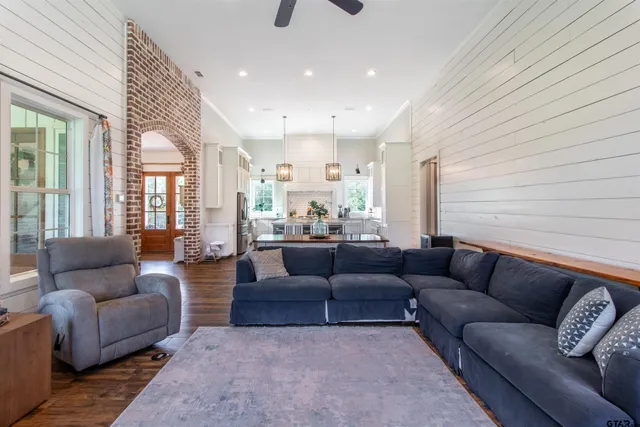 a view of kitchen with dining table and chairs