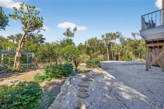 a house view with a seating space