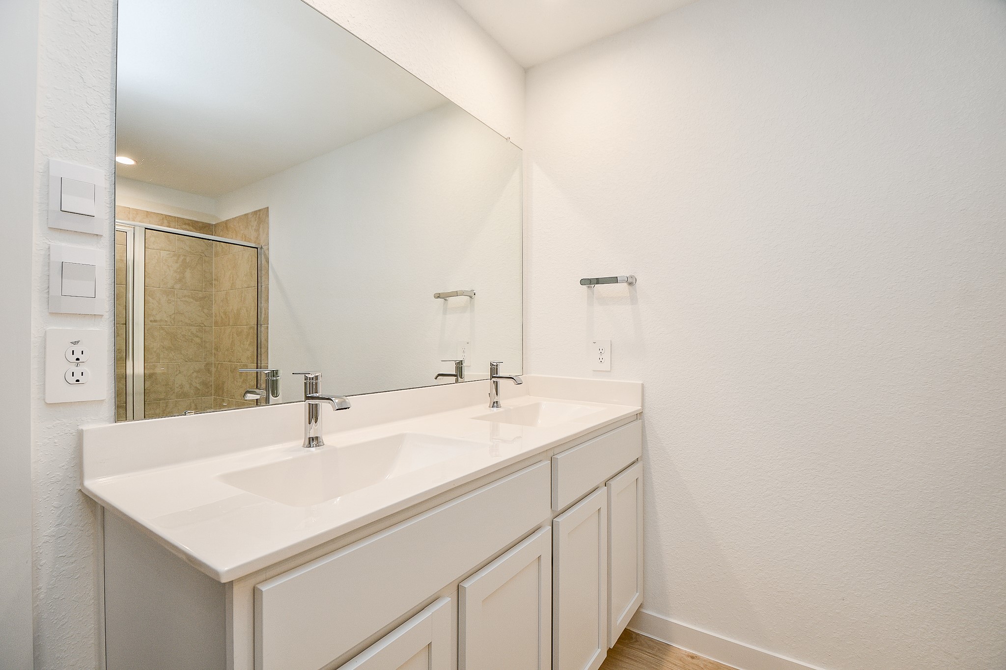 31715 Hallington Hl Lane Fulshear, TX 77441 - Photo 17 of 37 a bathroom with a sink and a mirror