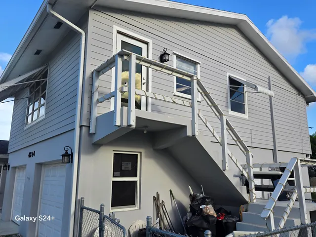 a front view of a house with entryway