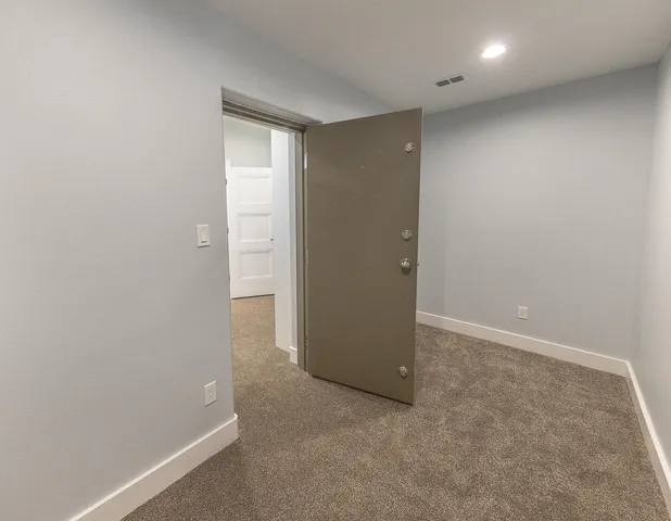 a view of an empty room