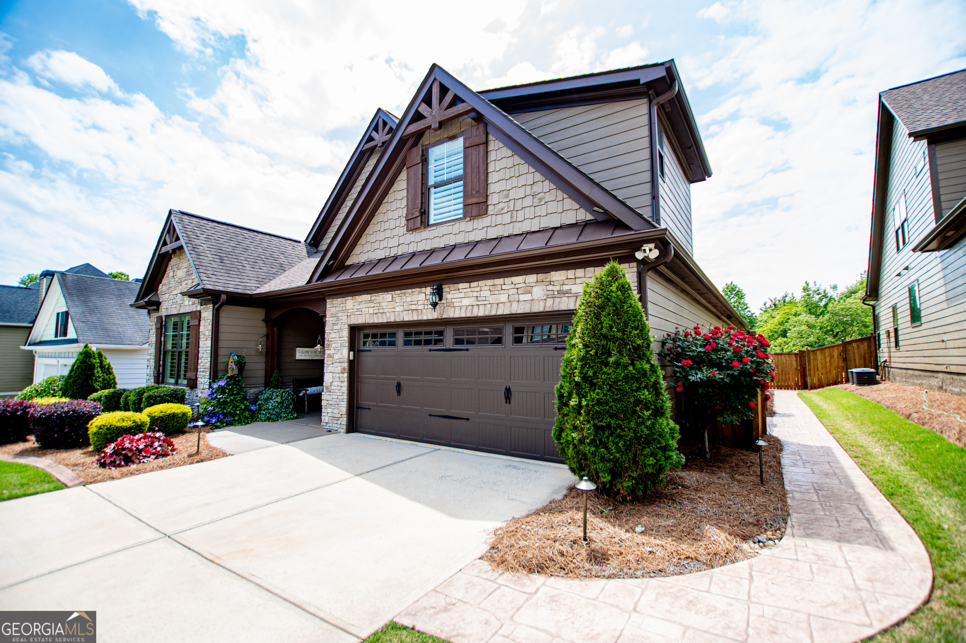 216 Yorkshire Lane Villa Rica, GA 30180 - Photo 4 of 94 a front view of a house with garden
