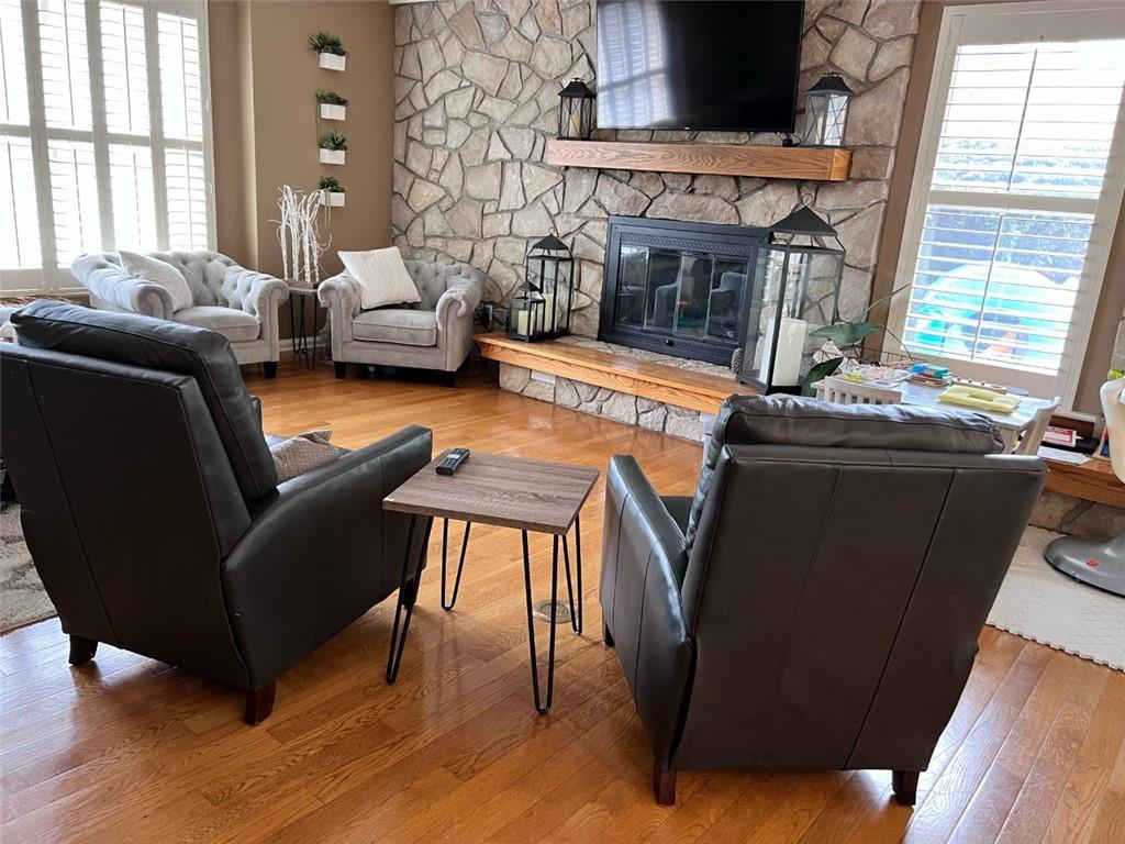 207 Forest Ridge Road Indiana, PA 15701 - Photo 6 of 25 a living room with furniture and a fireplace