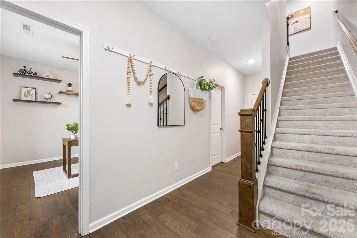 9205 Bluefield Street Charlotte, NC 28273 - Photo 4 of 48 a view of entryway with wooden floor