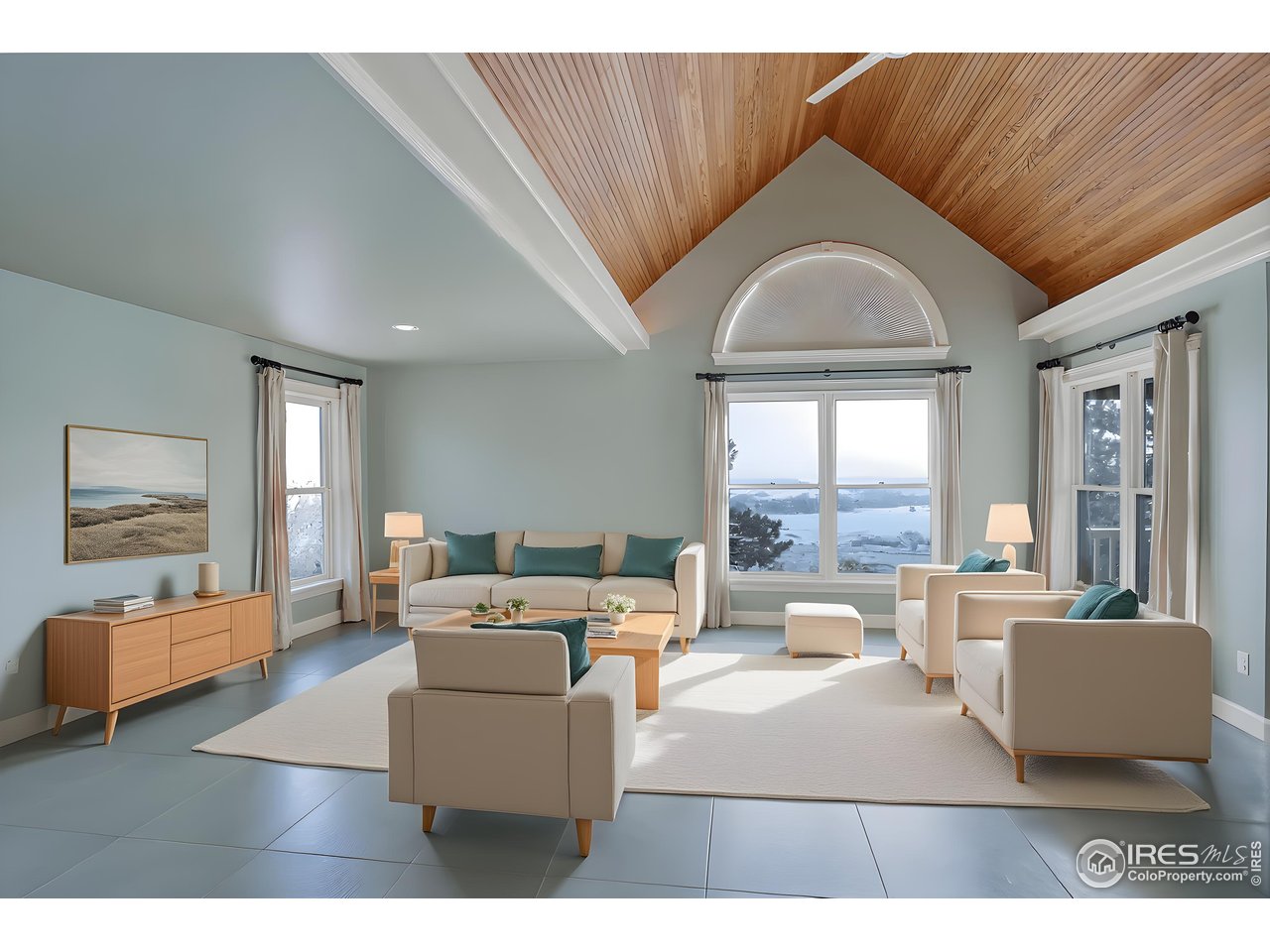 8400 Middle Fork Road Boulder, CO 80302 - Photo 11 of 35 a living room with furniture and a large window