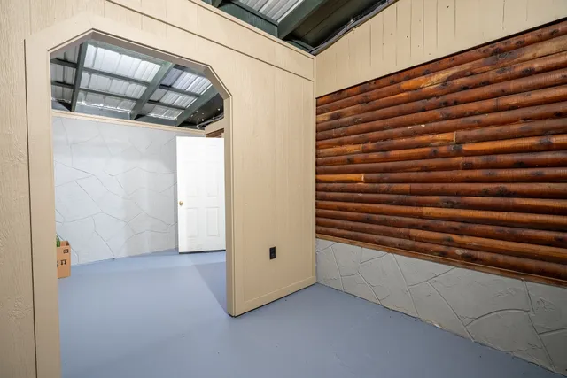 a view of walk in closet with window