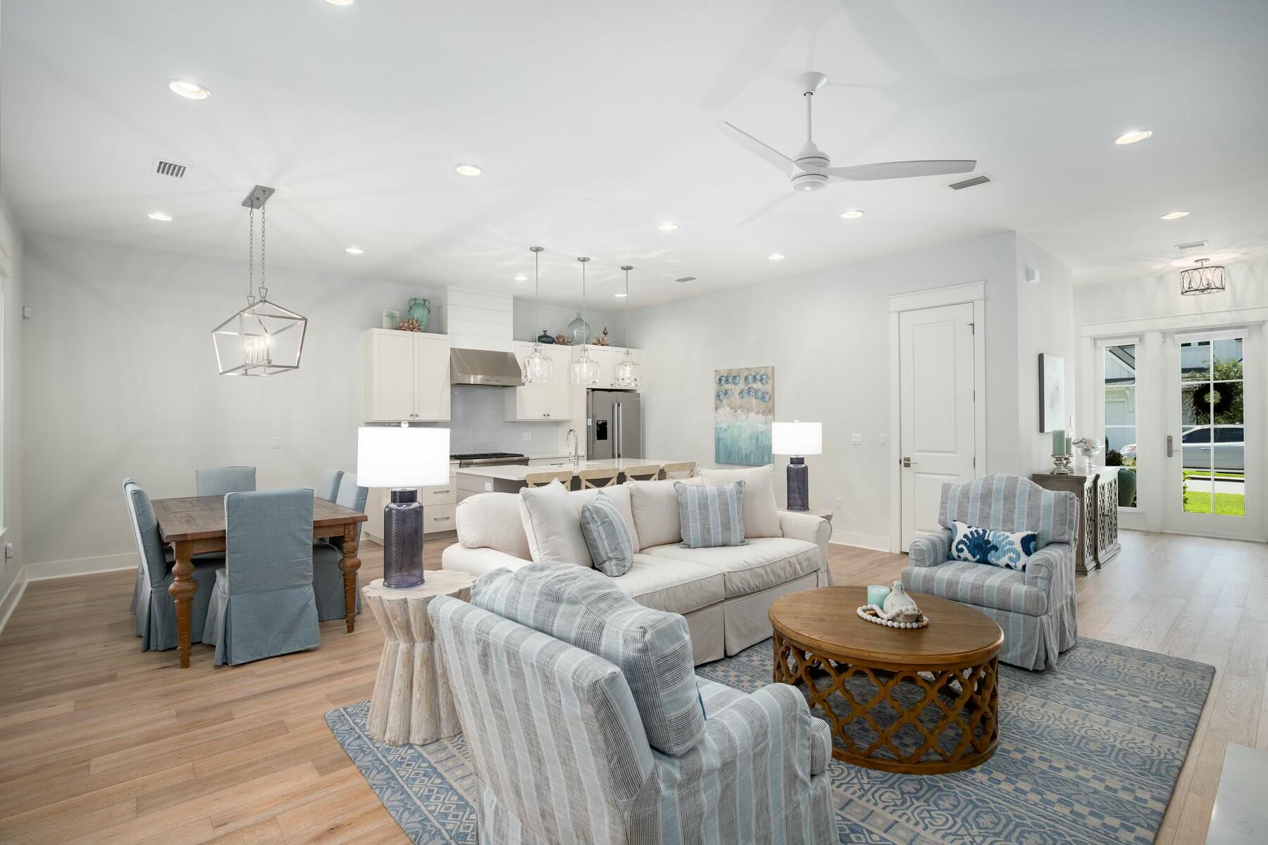 91 Catface Dr Inlet Beach Inlet Beach, FL 32461 - Photo 5 of 23 a living room with furniture and kitchen view