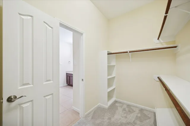 a view of walk in closet