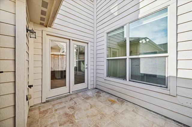 a view of front door