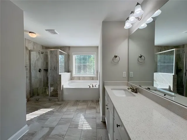 a view of a room with an empty space