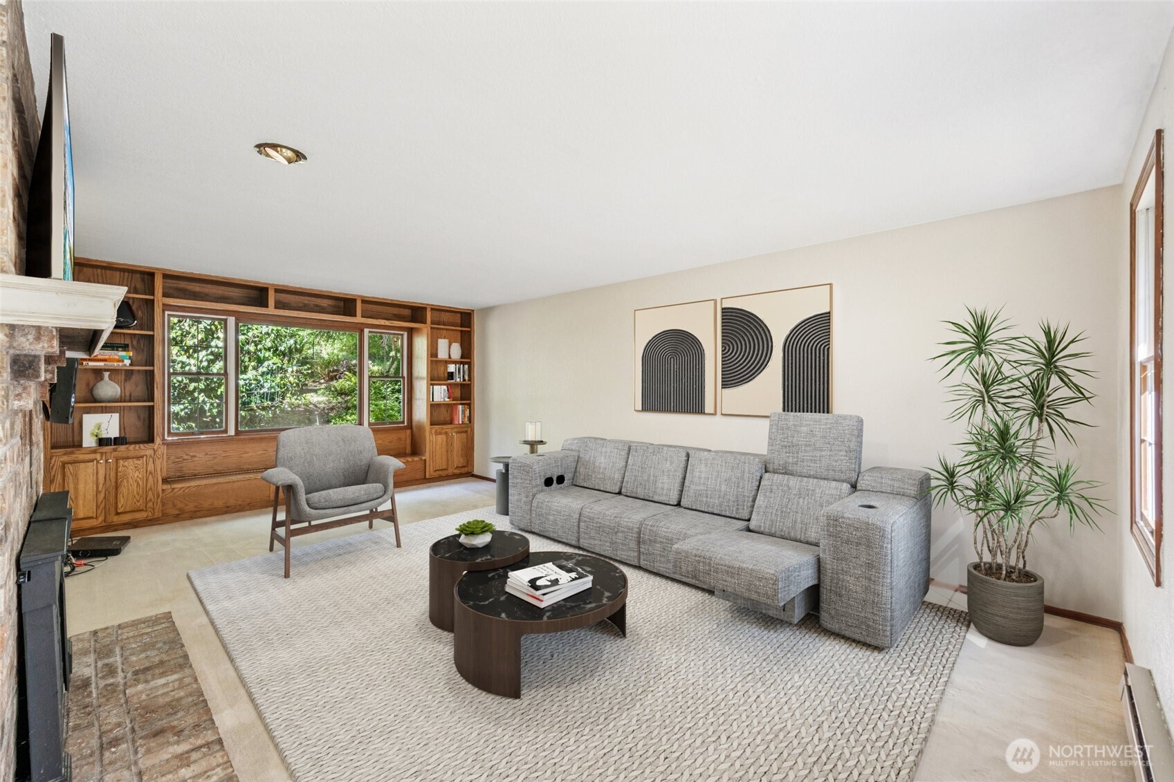 2216 Newberg Road Snohomish, WA 98290 - Photo 6 of 32 a living room with furniture and a large window