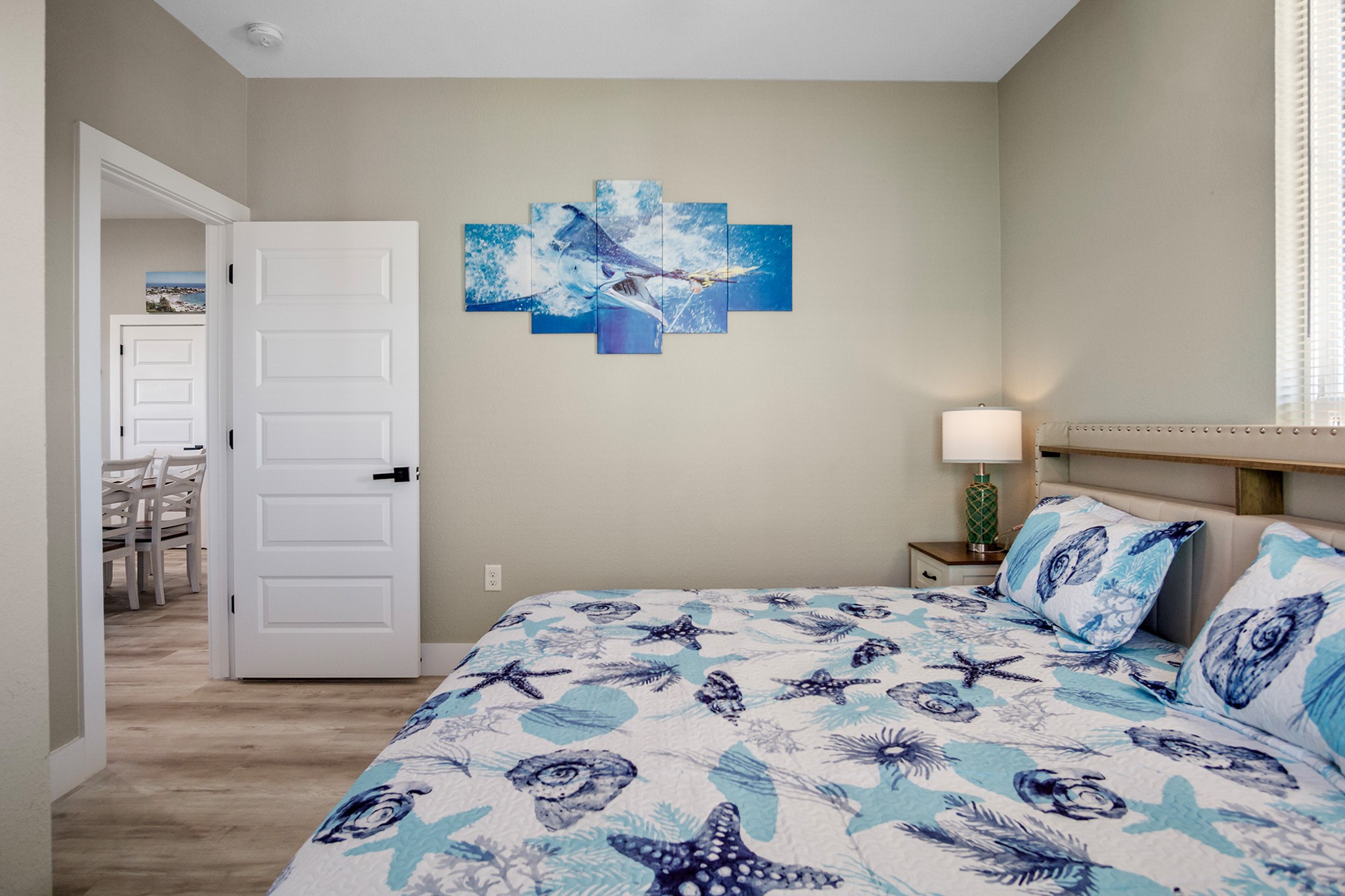 1297 Mabry Port Bolivar, TX 77650 - Photo 18 of 38 a bedroom with a bed and a window