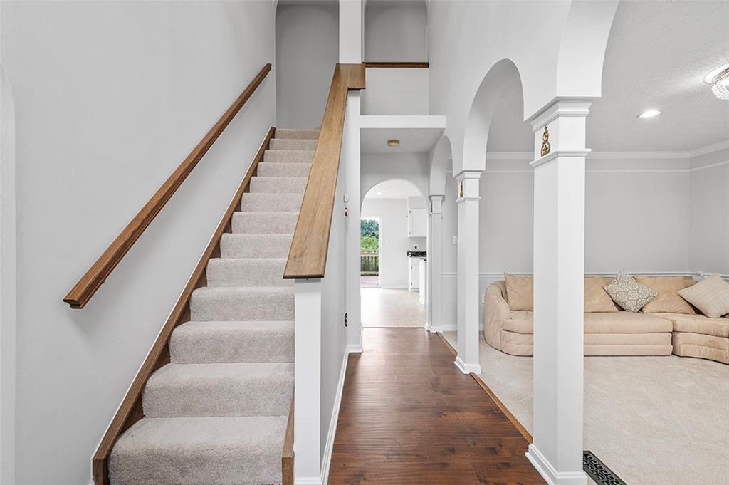 482 Shelbourne Drive Pittsburgh, PA 15239 - Photo 6 of 49 a view of entryway and hall with wooden floor