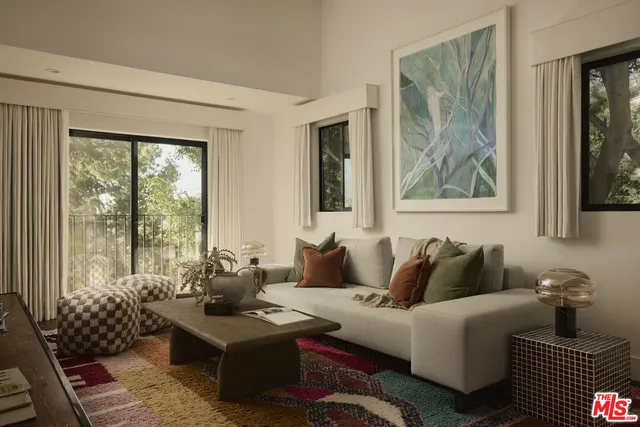 a bathroom with a sink vanity and a mirror