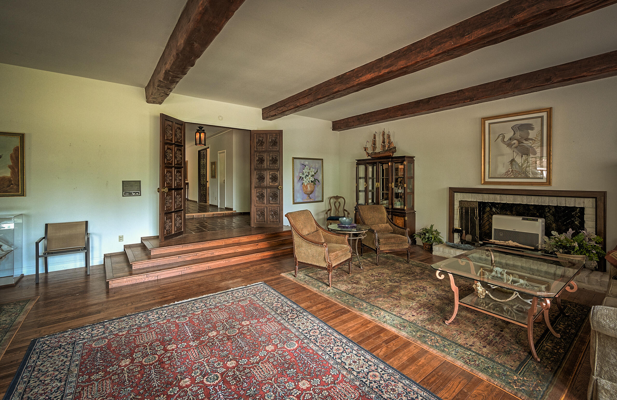 29230 Fenders Ferry Road Bella Vista, CA 96008 - Photo 16 of 60 a living room with furniture and a fireplace
