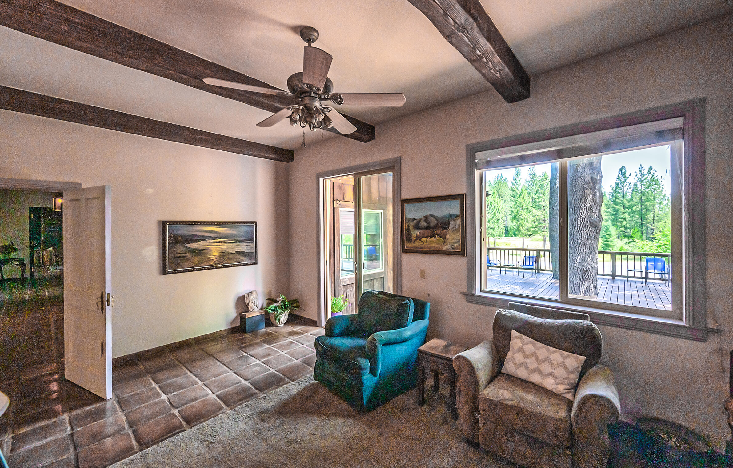 29230 Fenders Ferry Road Bella Vista, CA 96008 - Photo 22 of 60 a living room with furniture and a large window