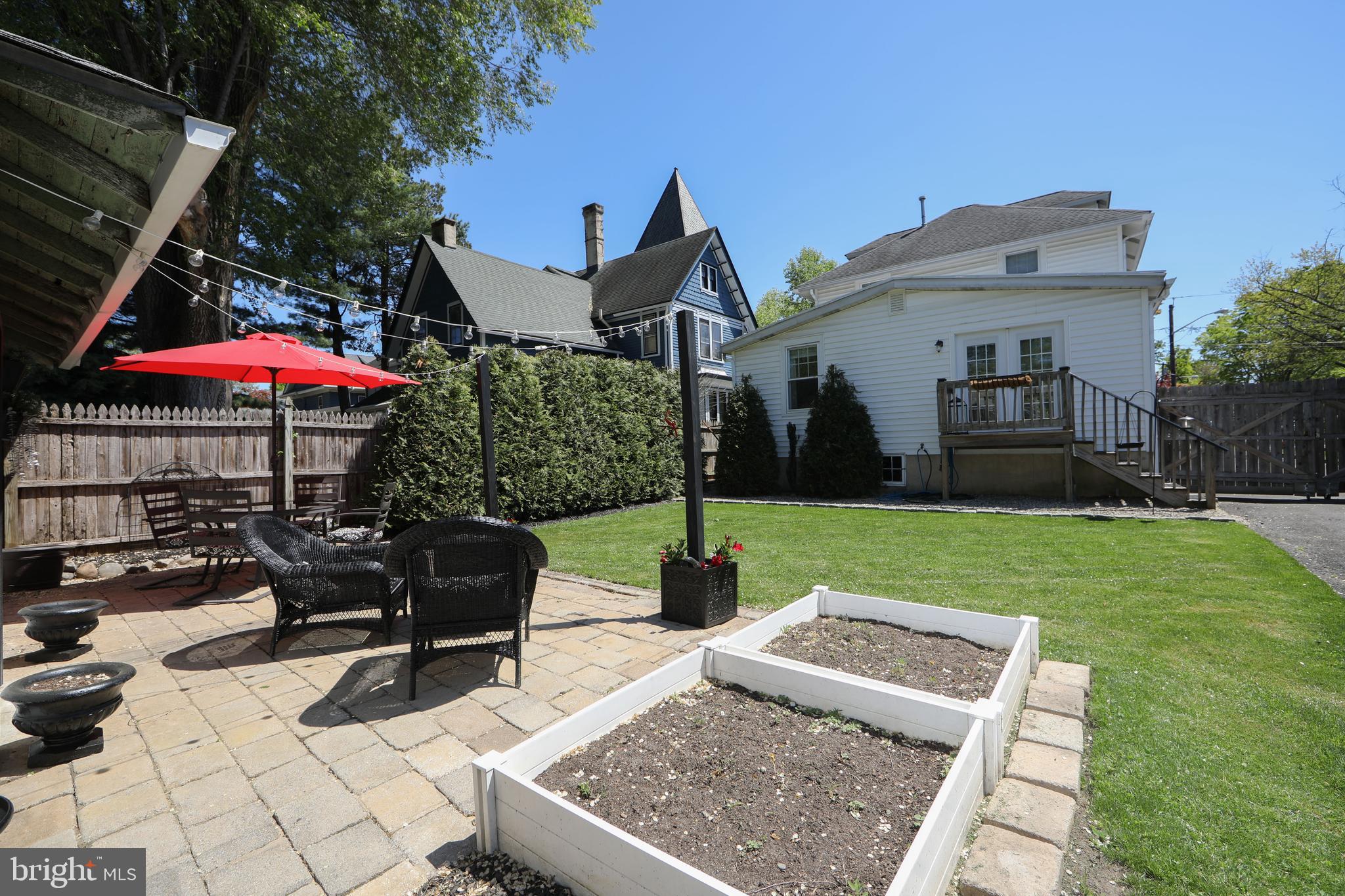 403 Belmont Avenue Haddonfield, NJ 08033 - Photo 46 of 47 a view of outdoor space yard deck patio and outdoor kitchen