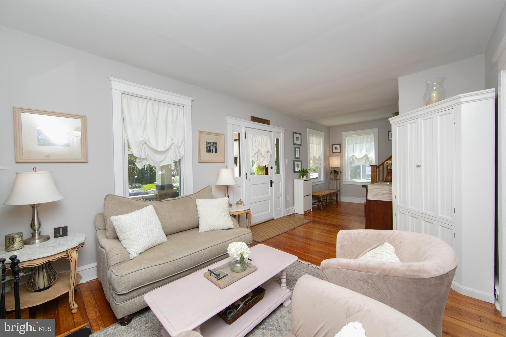 403 Belmont Avenue Haddonfield, NJ 08033 - Photo 9 of 47 a living room with furniture and a wooden floor