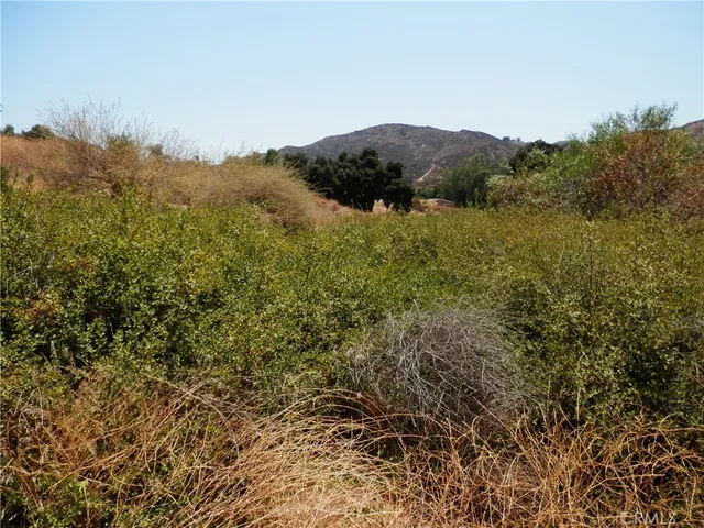 a view of a house with a mountain and a forest