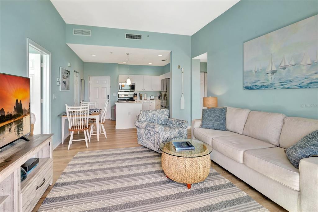 2090 Matecumbe Key Road, Unit 1708 Punta Gorda, FL 33955 - Photo 13 of 34 a living room with furniture and a flat screen tv