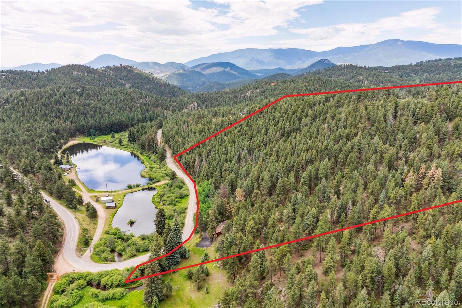 3909 County Road 72 Bailey, CO 80421 - Photo 38 of 50 a view of a lush green hillside and a mountain view