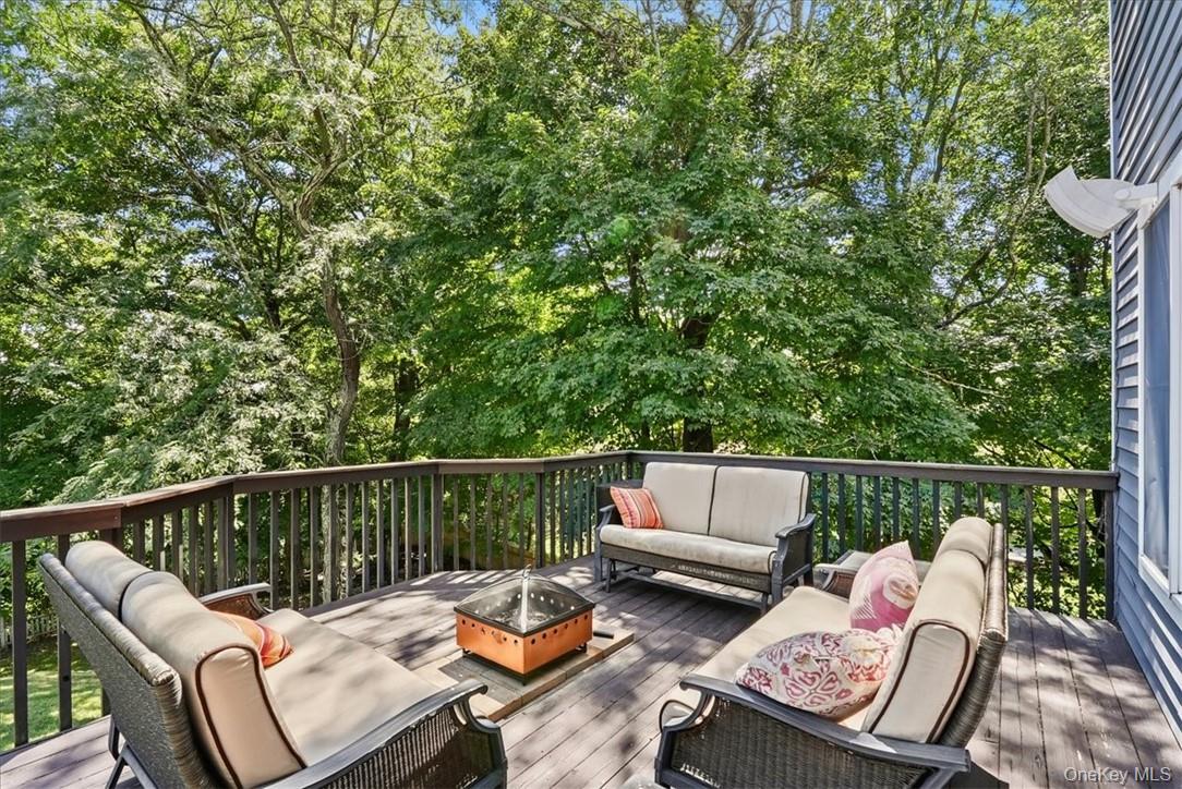 613 Rte 9W Piermont, NY 10968 - Photo 27 of 37 a balcony with wooden floor and outdoor seating