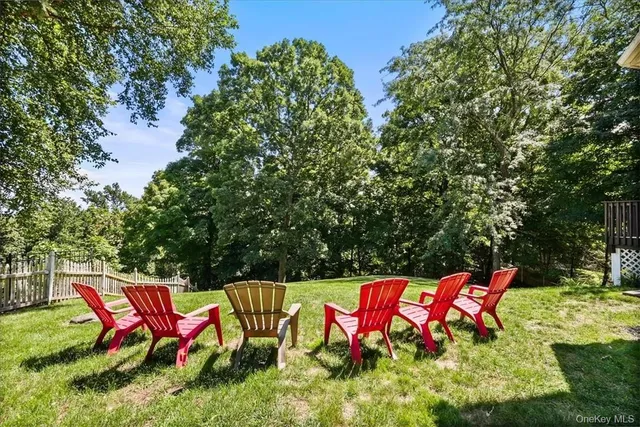 a view of an outdoor space with a garden