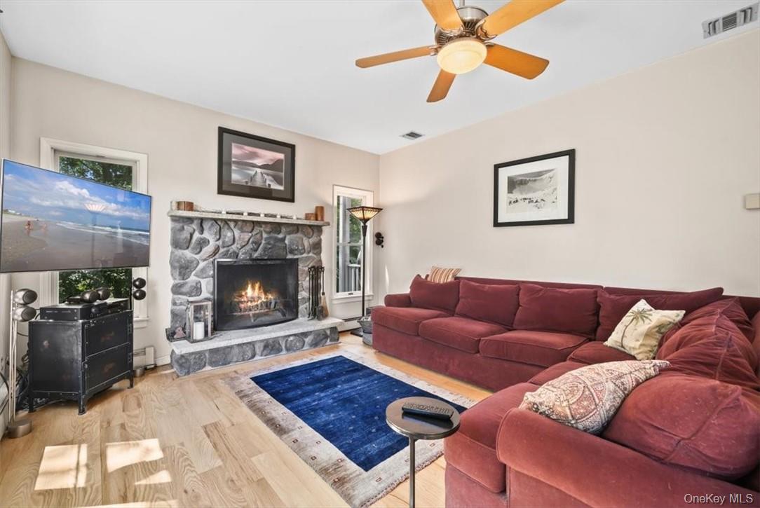 613 Rte 9W Piermont, NY 10968 - Photo 6 of 37 a living room with furniture and a fireplace