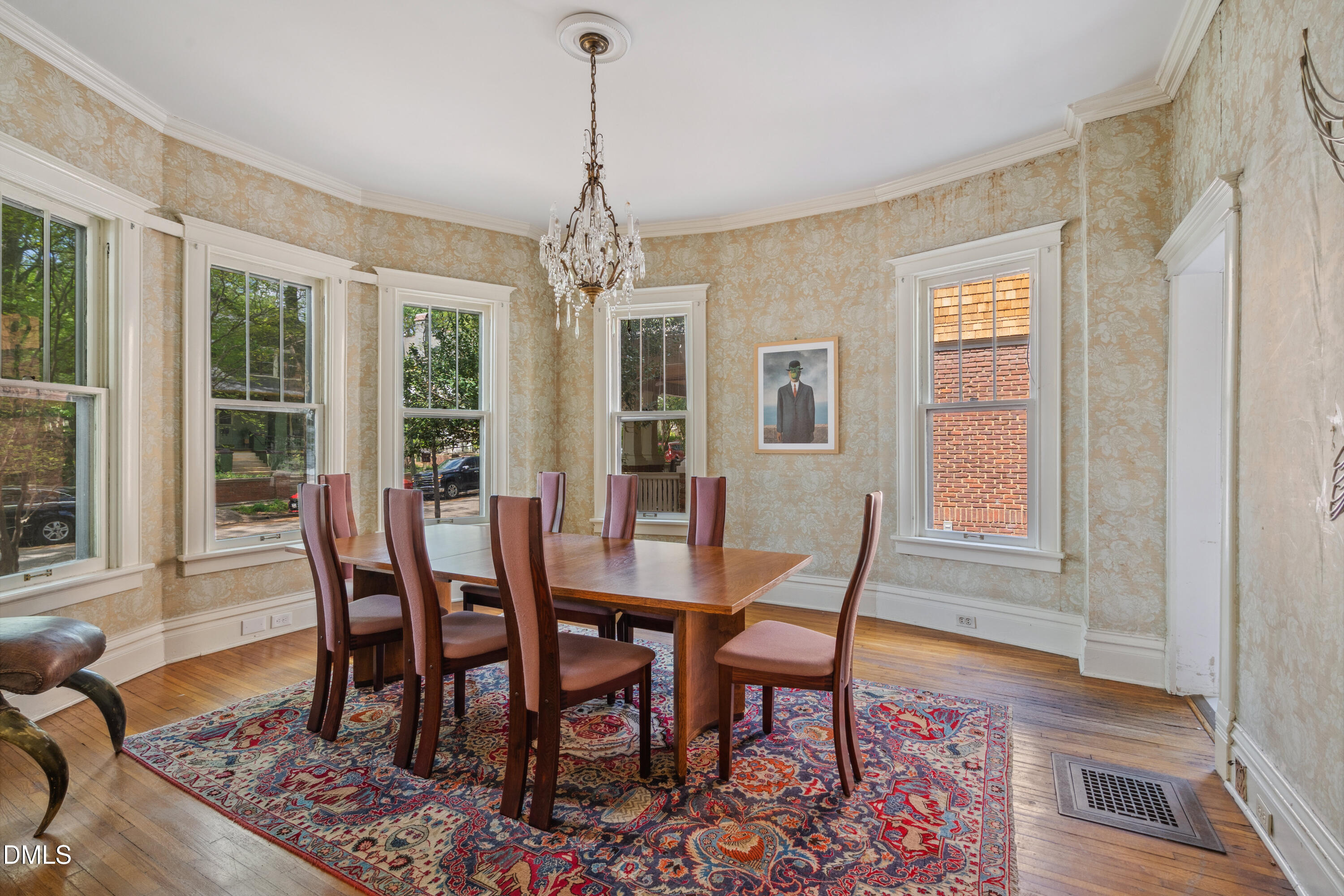 116 Hawthorne Road Raleigh, NC 27605 - Photo 17 of 61 a view of a dining room with furniture window and wooden floor