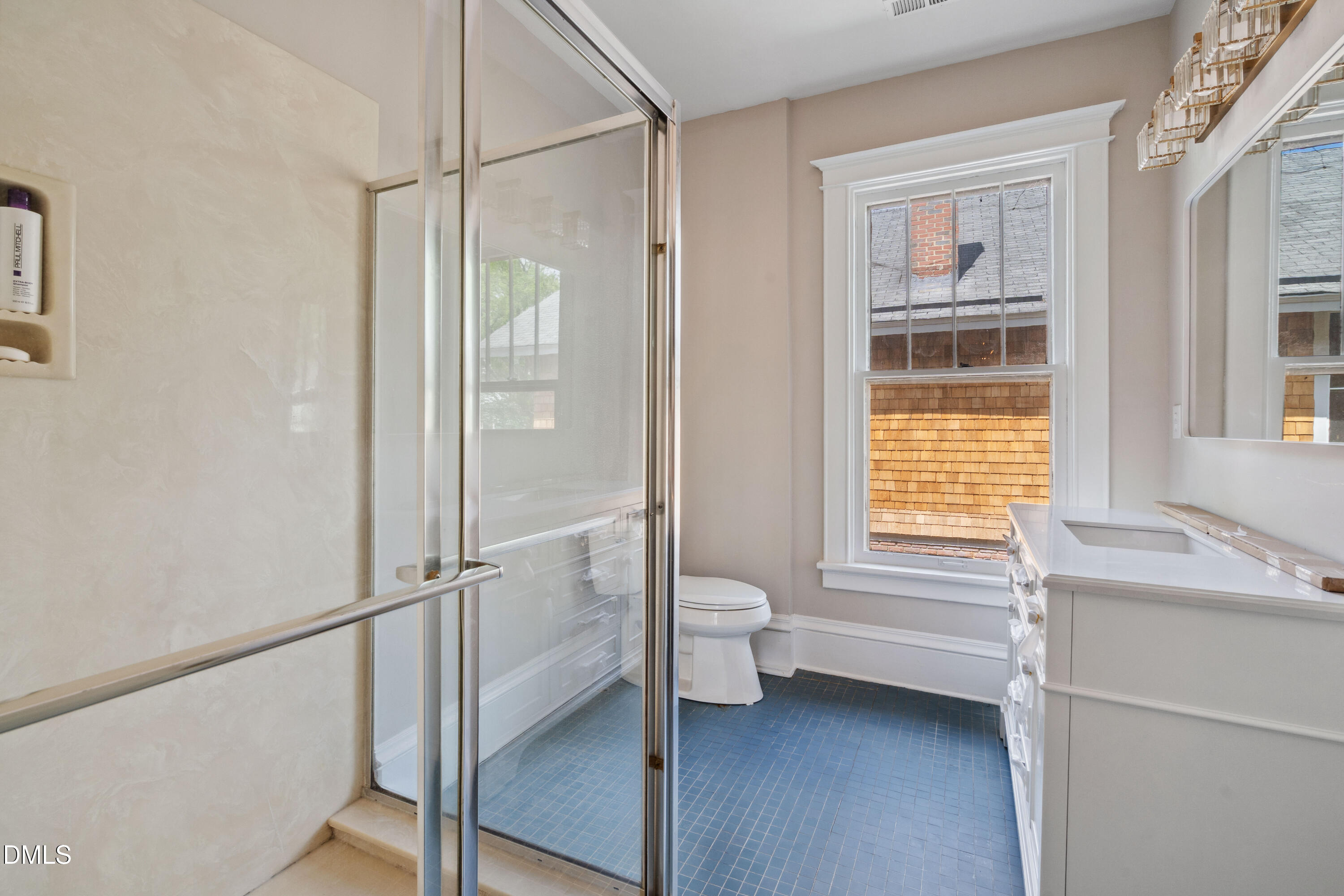 116 Hawthorne Road Raleigh, NC 27605 - Photo 34 of 61 a bathroom with a sink toilet and shower