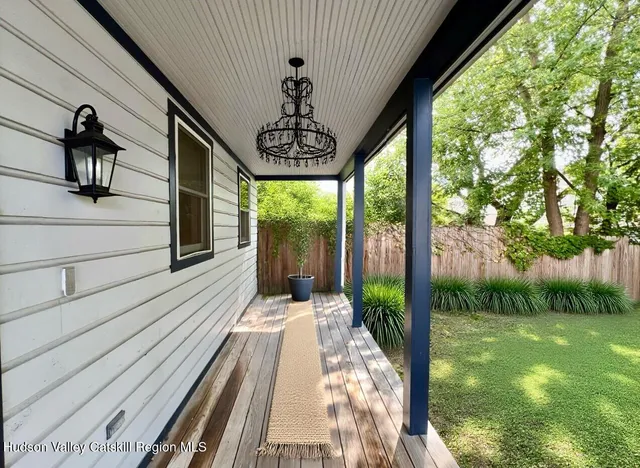 a view of swimming pool from a patio