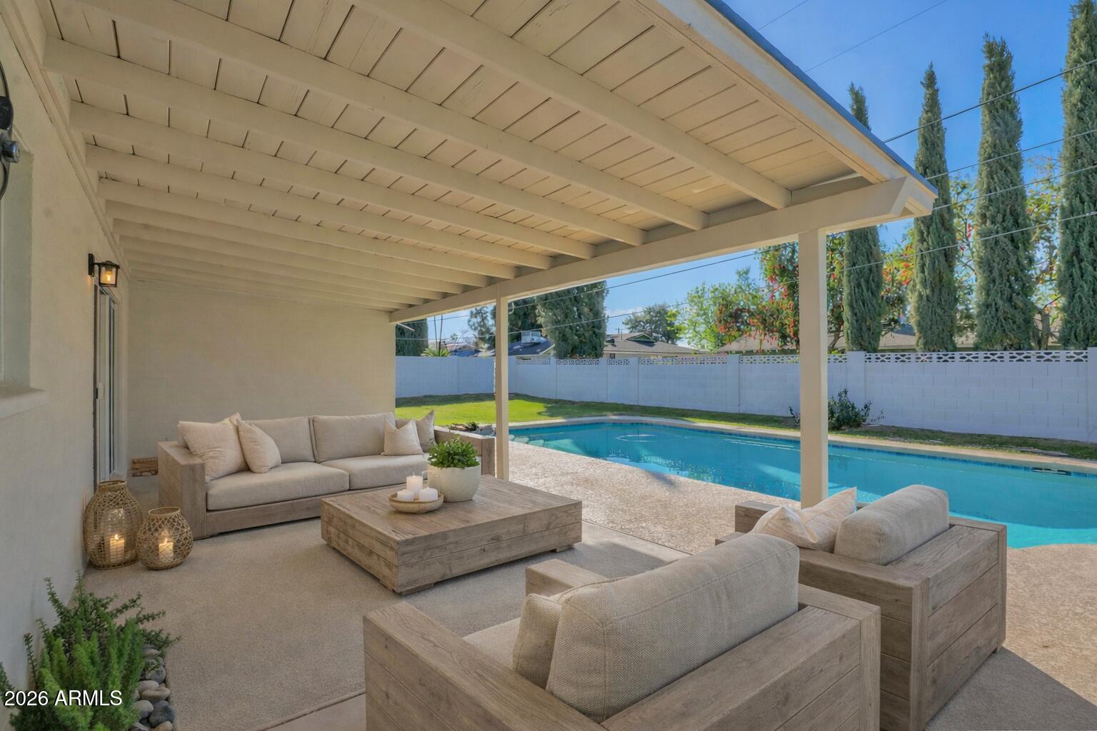 501 West Seldon Lane Phoenix, AZ 85021 - Photo 38 of 51 Patio retreat by the pool