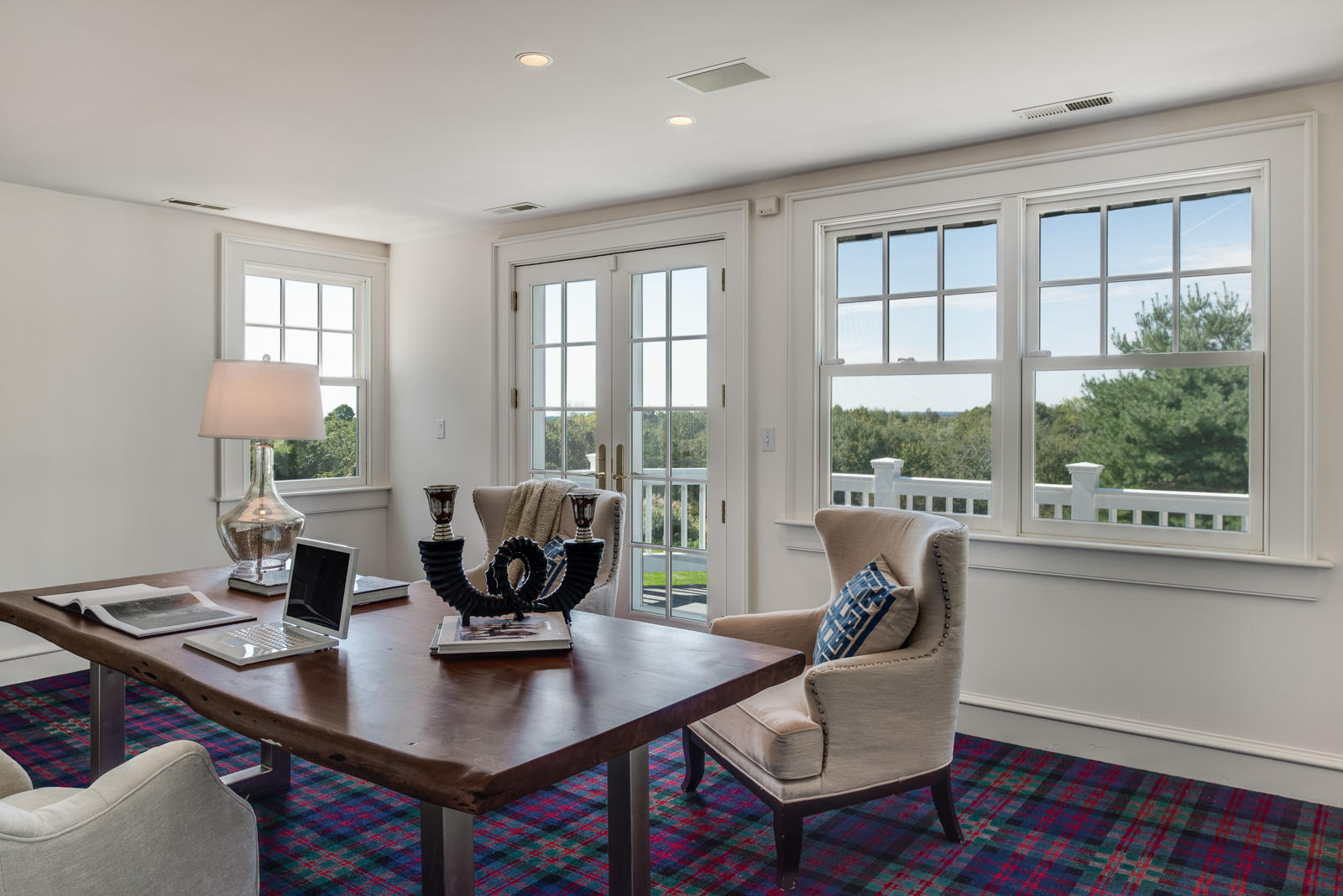 84 Turtle Back Road New Canaan, CT 06840 - Photo 15 of 35 a view of a dining room with furniture window and outside view