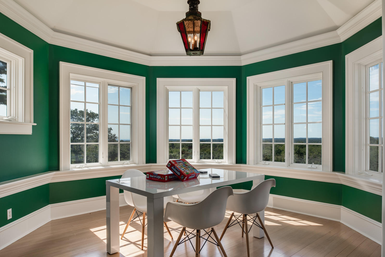 84 Turtle Back Road New Canaan, CT 06840 - Photo 23 of 35 a view of a dining room with furniture window and outside view
