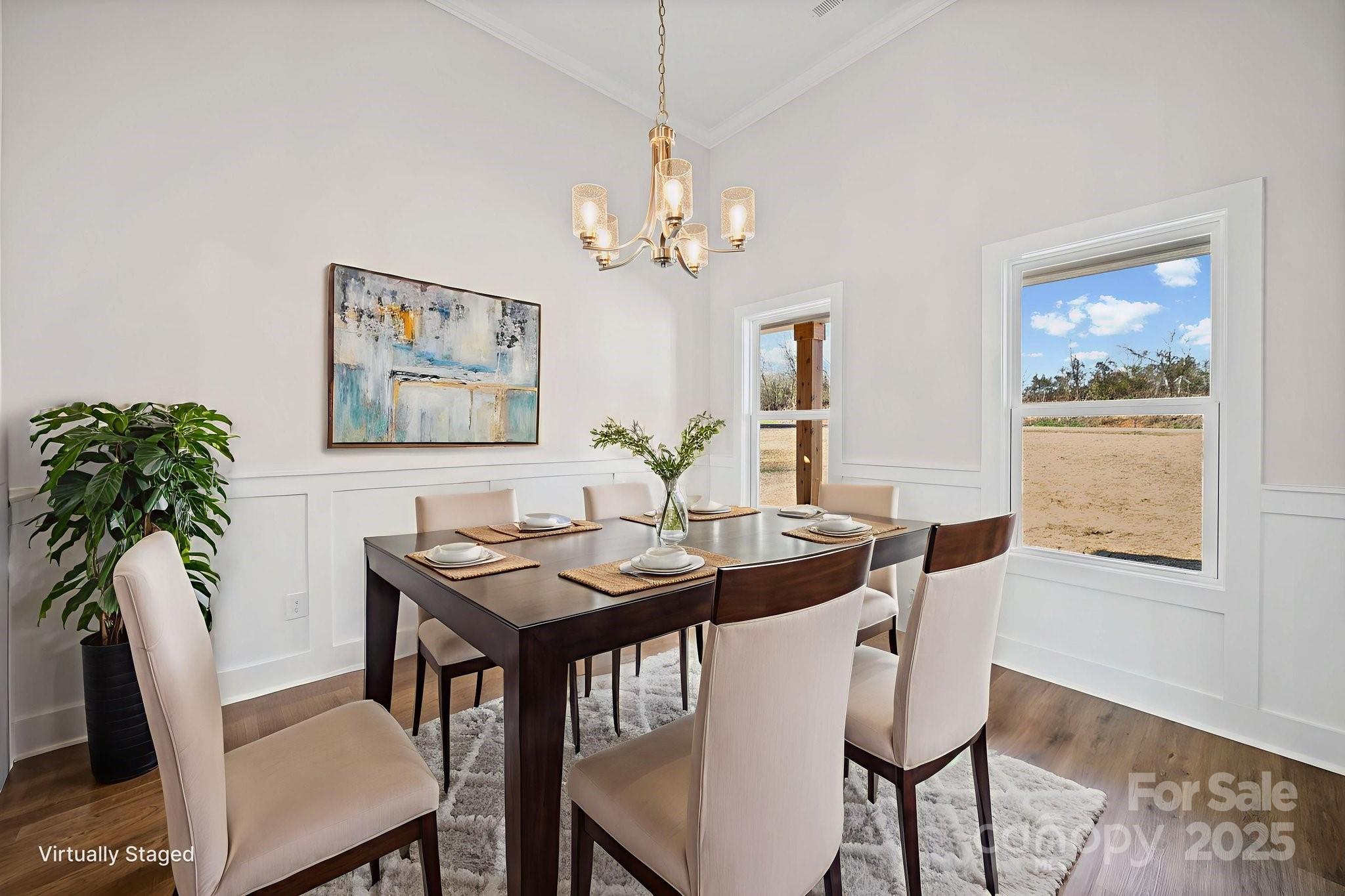 4106 New Salem Road Marshville, NC 28103 - Photo 15 of 46 a view of a dining room with furniture window and wooden floor