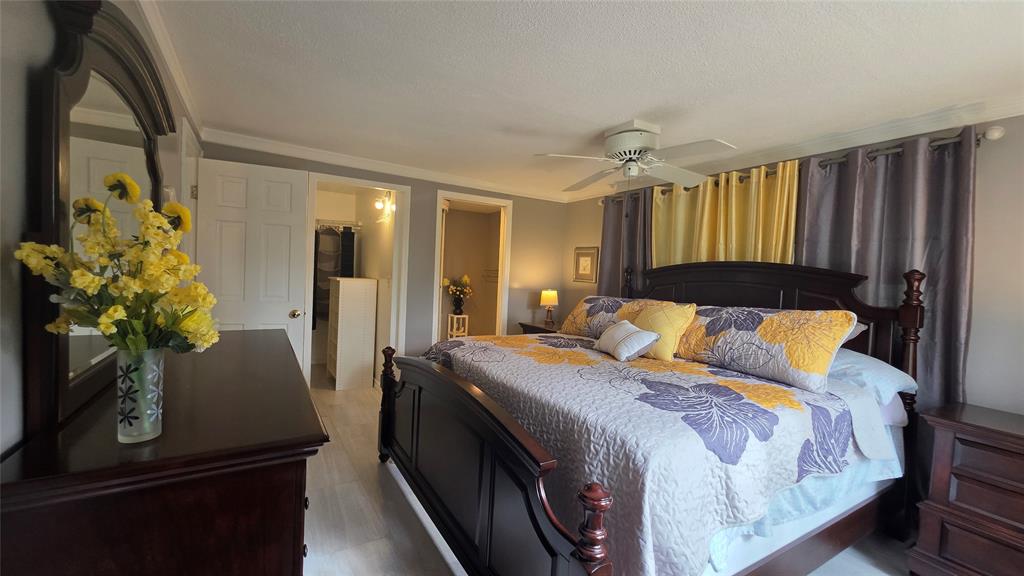 1931 Southwest 85th Avenue Davie, FL 33324 - Photo 31 of 35 a spacious bedroom with a bed and a chandelier
