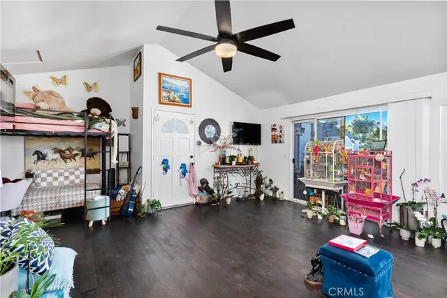 a play room with toys and a window