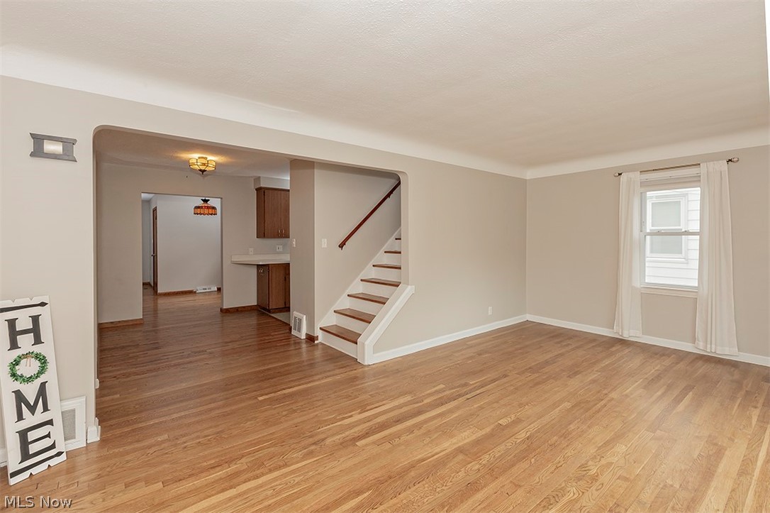5523 Huron Road Lyndhurst, OH 44124 - Photo 5 of 34 View from the front door.... Come on in and appreciate the hardwood floors in this lovely home.