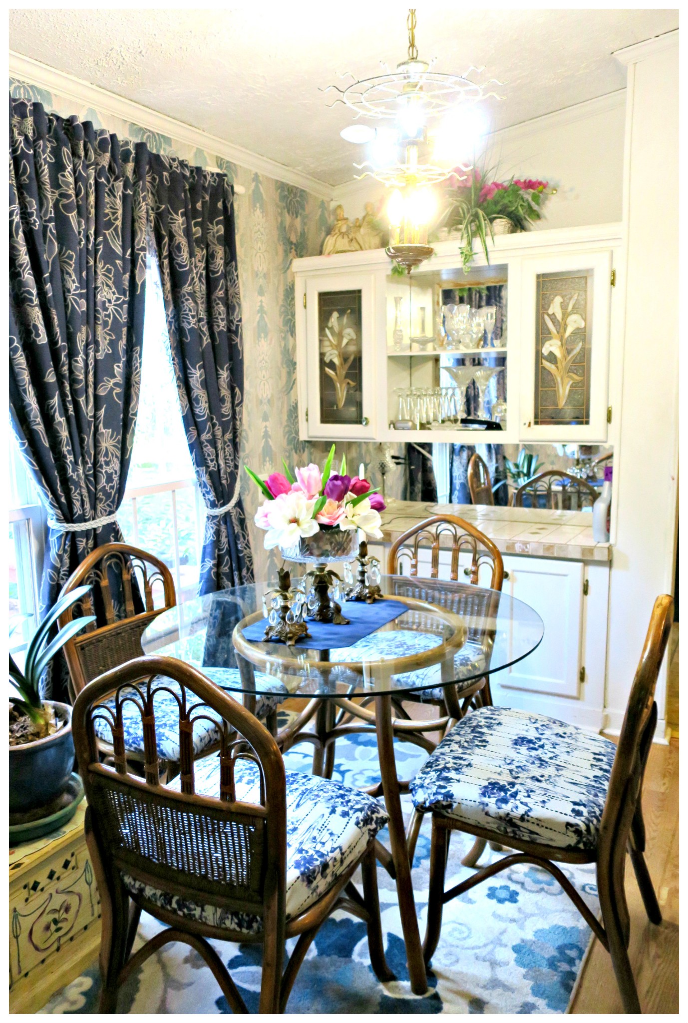 605 Thompson Road Pegram, TN 37143 - Photo 8 of 28 a dining room with furniture a rug and wooden floor