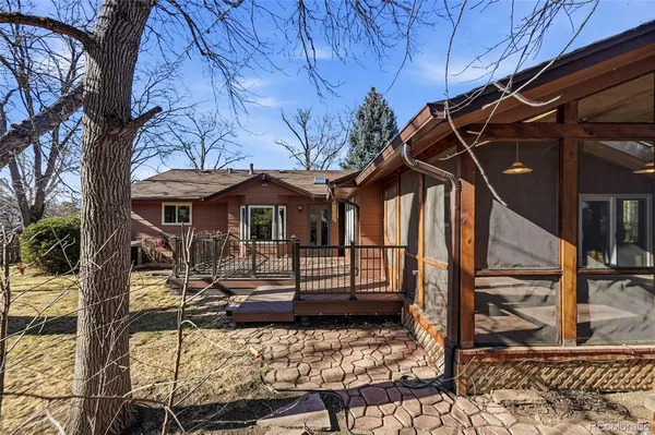 a house with trees in front of it