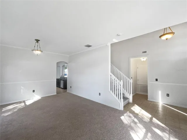 a view of an empty room