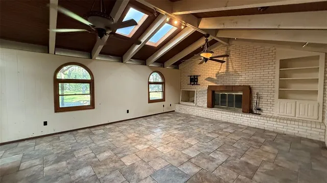 a bathroom with a bathtub and a sink
