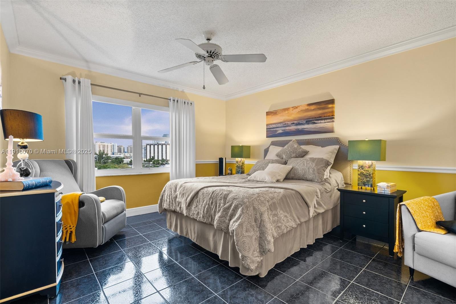 200 Diplomat Parkway, Unit 732 Hallandale Beach, FL 33009 - Photo 20 of 35 a bedroom with bed and window