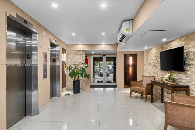 a view of a city with tall buildings