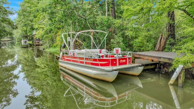 a view of a wooden deck