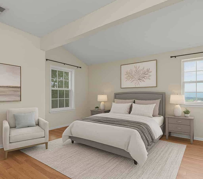 720 Weidner Road, Unit 302 Buffalo Grove, IL 60089 - Photo 21 of 27 a bedroom with a bed couch and a window